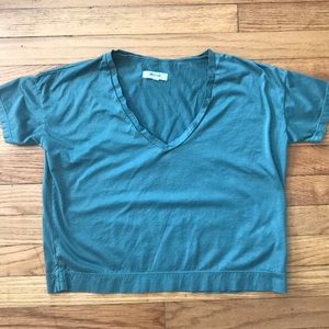 Madewell  crop boxy T-shirt.